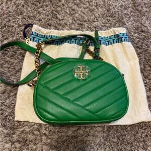 Authentic Tory Burch Kira Chevron Leather Camera Bag w/ dust bag.